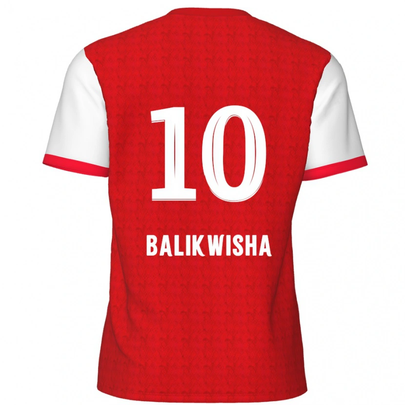 Danxen Dzieci Michel-Ange Balikwisha #10 Czerwony Biały Domowa Koszulka 2024/25 Koszulki Klubowe