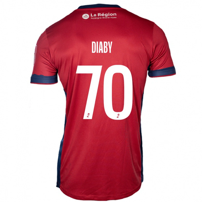 Danxen Dzieci Yadaly Diaby #70 Jasny Bordowy Domowa Koszulka 2024/25 Koszulki Klubowe
