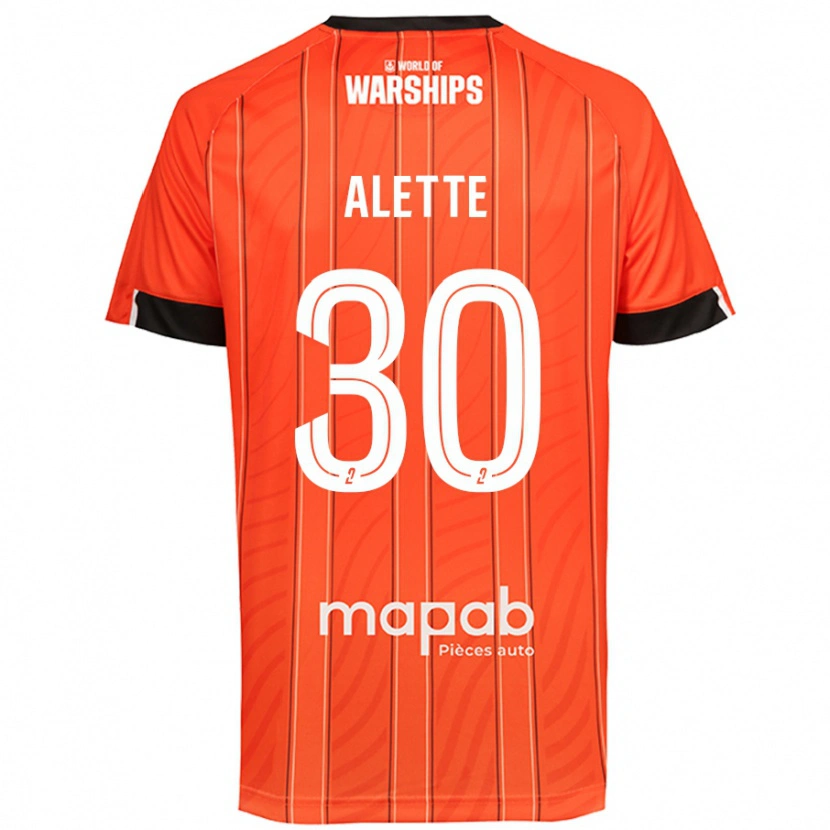 Danxen Dzieci Gaël Alette #30 Pomarańczowy Domowa Koszulka 2024/25 Koszulki Klubowe