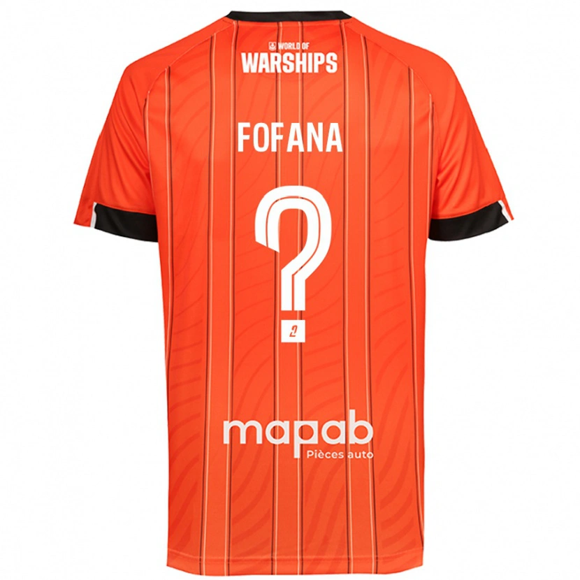 Danxen Dzieci Bahliseny Fofana #0 Pomarańczowy Domowa Koszulka 2024/25 Koszulki Klubowe