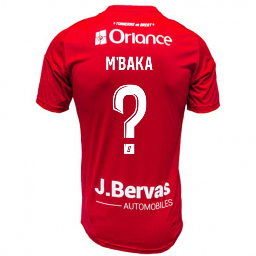 Danxen Dzieci Sacha M'baka #0 Czerwony Biały Domowa Koszulka 2024/25 Koszulki Klubowe