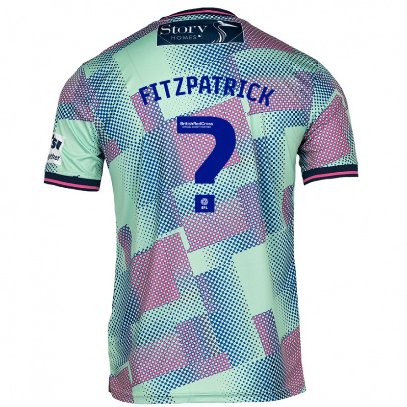 Danxen Dzieci Aran Fitzpatrick #0 Zielony Wyjazdowa Koszulka 2024/25 Koszulki Klubowe