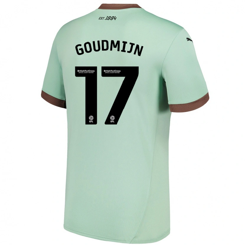 Danxen Dzieci Kenzo Goudmijn #17 Jasnozielony Wyjazdowa Koszulka 2024/25 Koszulki Klubowe