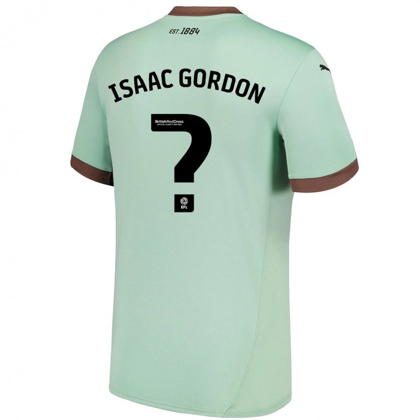 Danxen Dzieci Isaac Gordon #0 Jasnozielony Wyjazdowa Koszulka 2024/25 Koszulki Klubowe
