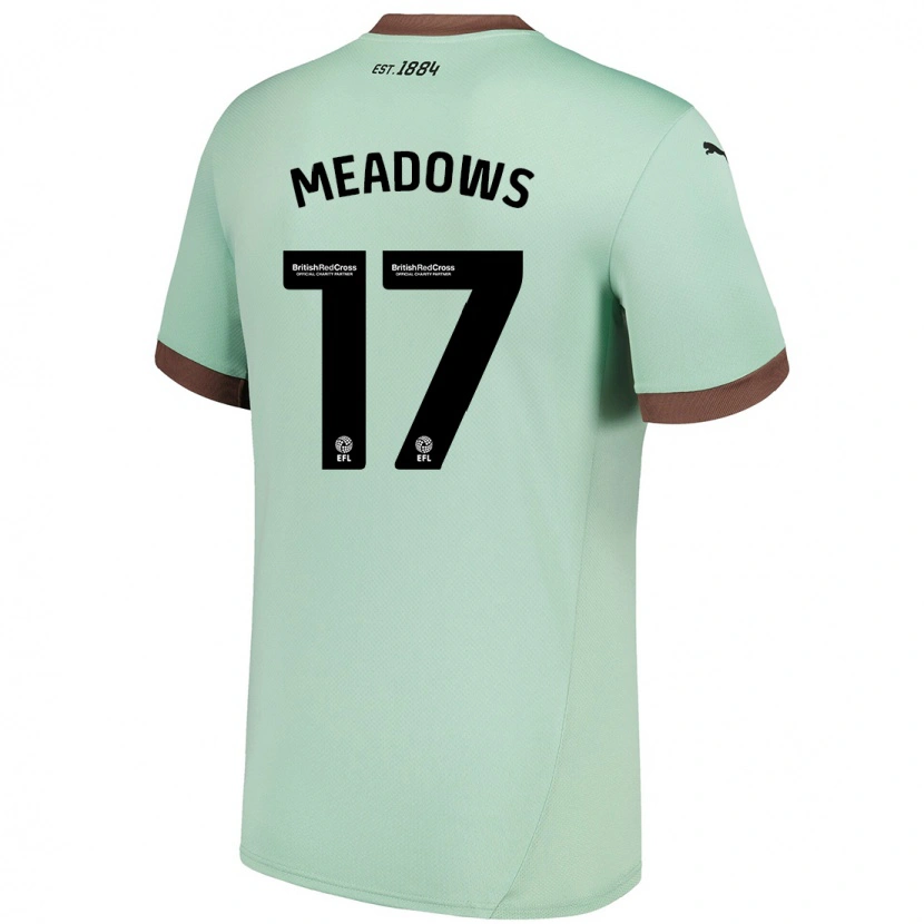 Danxen Dzieci Helena Meadows #17 Jasnozielony Wyjazdowa Koszulka 2024/25 Koszulki Klubowe