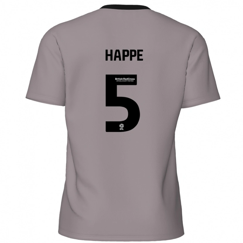 Danxen Dzieci Dan Happe #5 Szary Wyjazdowa Koszulka 2024/25 Koszulki Klubowe