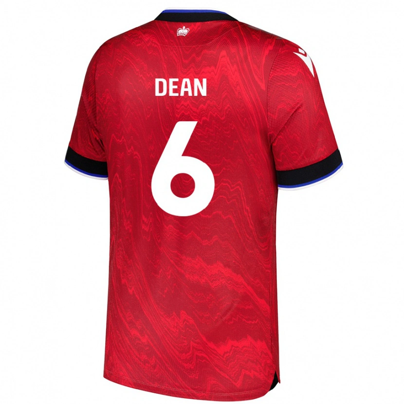 Danxen Dzieci Harlee Dean #6 Czerwony Czarny Wyjazdowa Koszulka 2024/25 Koszulki Klubowe
