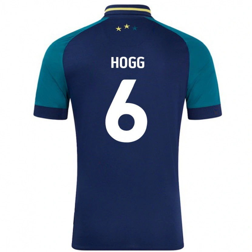 Danxen Dzieci Jonathan Hogg #6 Granatowy Ciemnozielony Wyjazdowa Koszulka 2024/25 Koszulki Klubowe