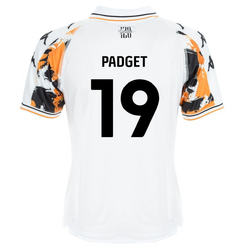 Danxen Dzieci Bethany Padget #19 Biały Wyjazdowa Koszulka 2024/25 Koszulki Klubowe