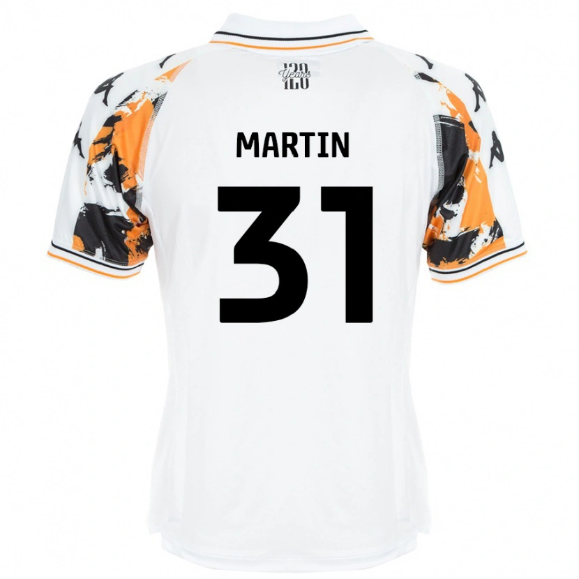 Danxen Dzieci Faith Martin #31 Biały Wyjazdowa Koszulka 2024/25 Koszulki Klubowe