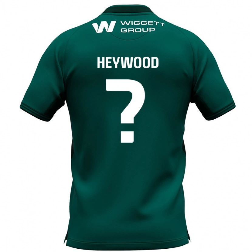 Danxen Dzieci Kavalli Heywood #0 Zielony Wyjazdowa Koszulka 2024/25 Koszulki Klubowe