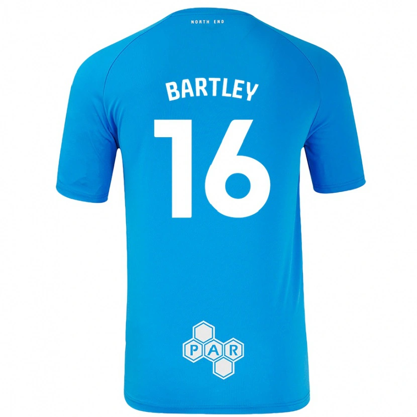 Danxen Dzieci Melanie Bartley #16 Niebieski Wyjazdowa Koszulka 2024/25 Koszulki Klubowe