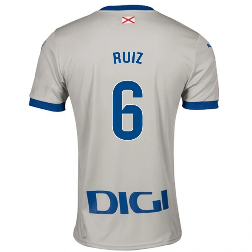 Danxen Dzieci Markel Ruiz #6 Jasnoszary Wyjazdowa Koszulka 2024/25 Koszulki Klubowe