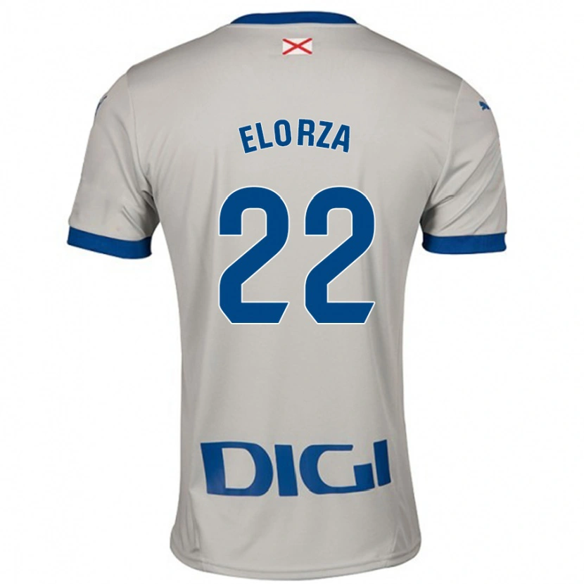 Danxen Dzieci Sheila Elorza #22 Jasnoszary Wyjazdowa Koszulka 2024/25 Koszulki Klubowe