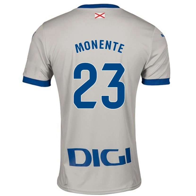 Danxen Dzieci Leyre Monente #23 Jasnoszary Wyjazdowa Koszulka 2024/25 Koszulki Klubowe