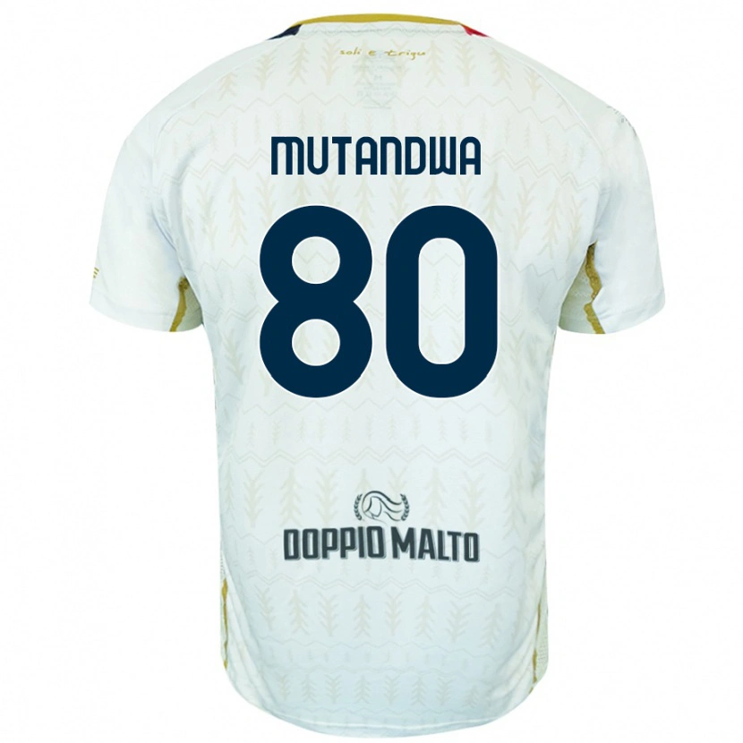 Danxen Dzieci Kingstone Mutandwa #80 Biały Wyjazdowa Koszulka 2024/25 Koszulki Klubowe