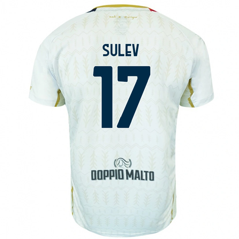 Danxen Dzieci Ivan Sulev #17 Biały Wyjazdowa Koszulka 2024/25 Koszulki Klubowe
