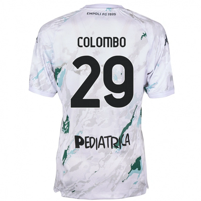 Danxen Dzieci Lorenzo Colombo #29 Szary Wyjazdowa Koszulka 2024/25 Koszulki Klubowe