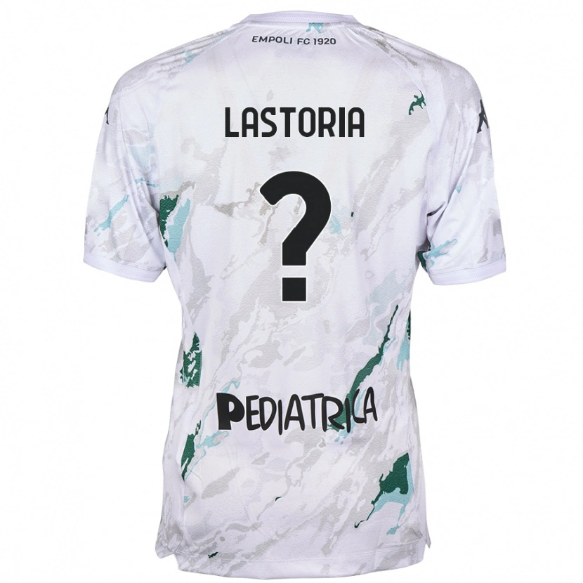 Danxen Dzieci Tommaso Lastoria #0 Szary Wyjazdowa Koszulka 2024/25 Koszulki Klubowe