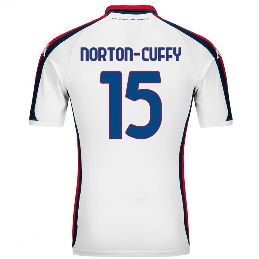 Danxen Dzieci Brooke Norton-Cuffy #15 Biały Wyjazdowa Koszulka 2024/25 Koszulki Klubowe