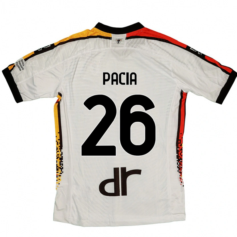 Danxen Dzieci Fabiano Pacia #26 Biały Czarny Wyjazdowa Koszulka 2024/25 Koszulki Klubowe