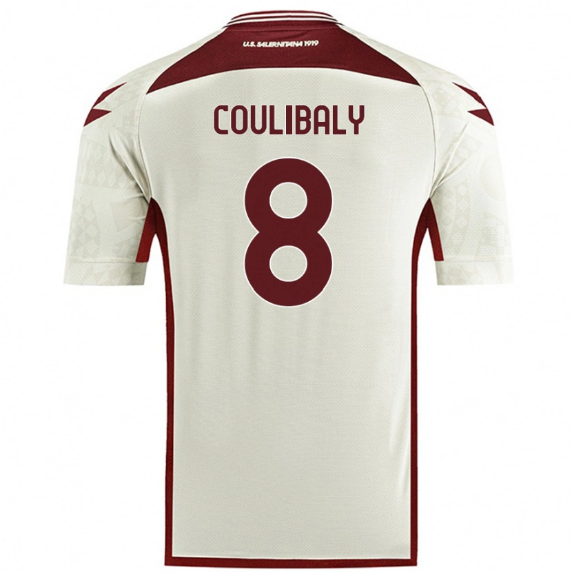 Danxen Dzieci Mamadou Coulibaly #8 Kolor Kremowy Wyjazdowa Koszulka 2024/25 Koszulki Klubowe