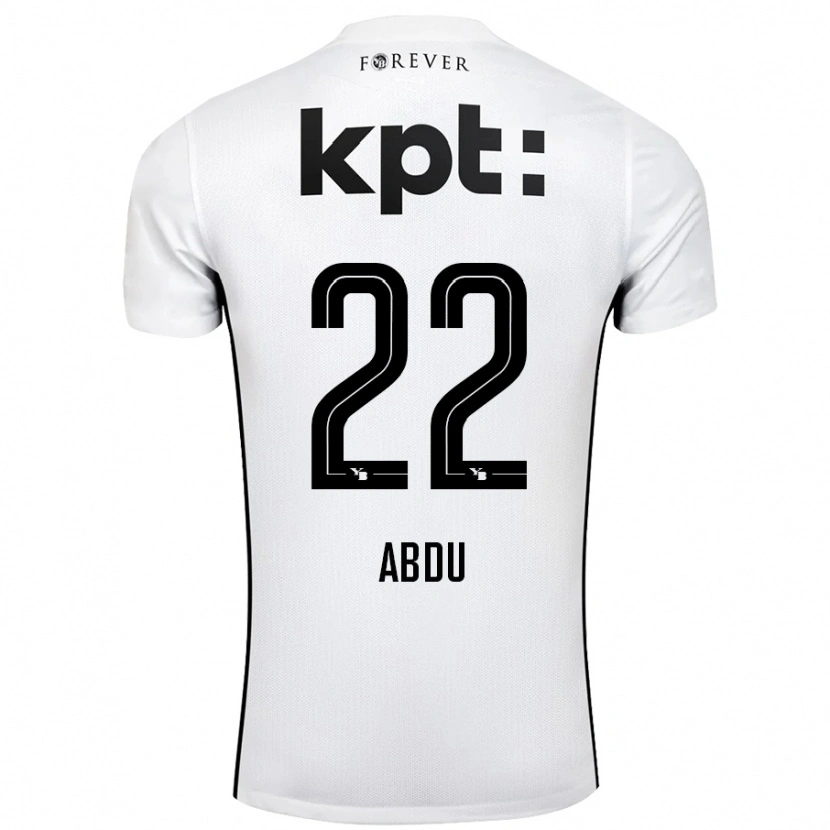 Danxen Dzieci Abdu Conté #22 Biały Czarny Wyjazdowa Koszulka 2024/25 Koszulki Klubowe