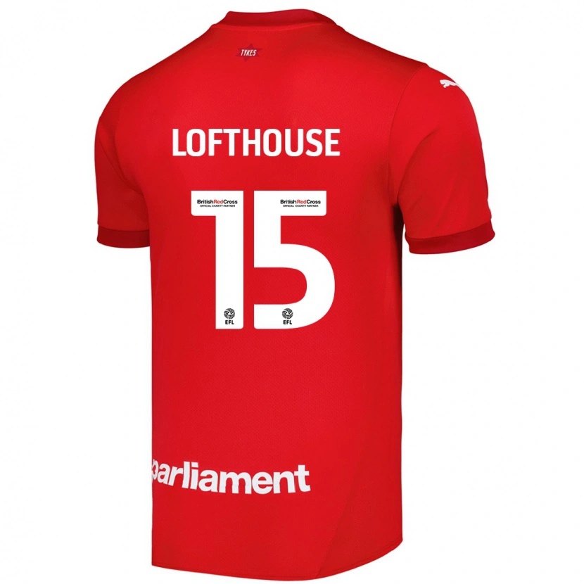 Danxen Męski Kyran Lofthouse #15 Czerwony Domowa Koszulka 2024/25 Koszulki Klubowe