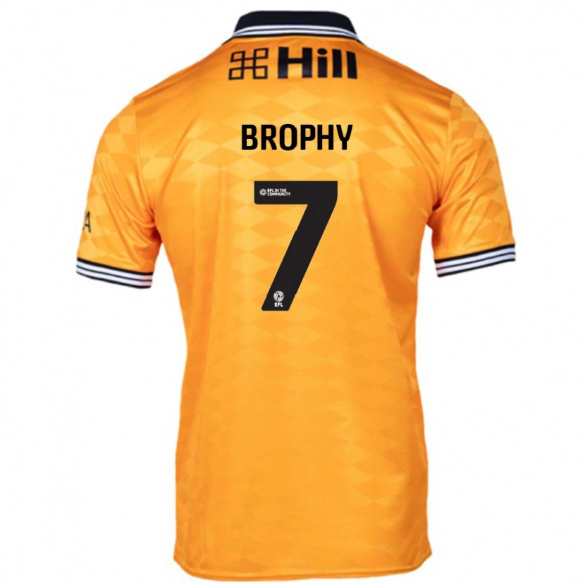 Danxen Męski James Brophy #7 Pomarańczowy Domowa Koszulka 2024/25 Koszulki Klubowe