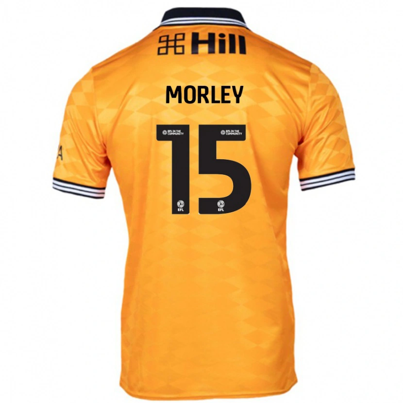 Danxen Męski Jess Morley #15 Pomarańczowy Domowa Koszulka 2024/25 Koszulki Klubowe