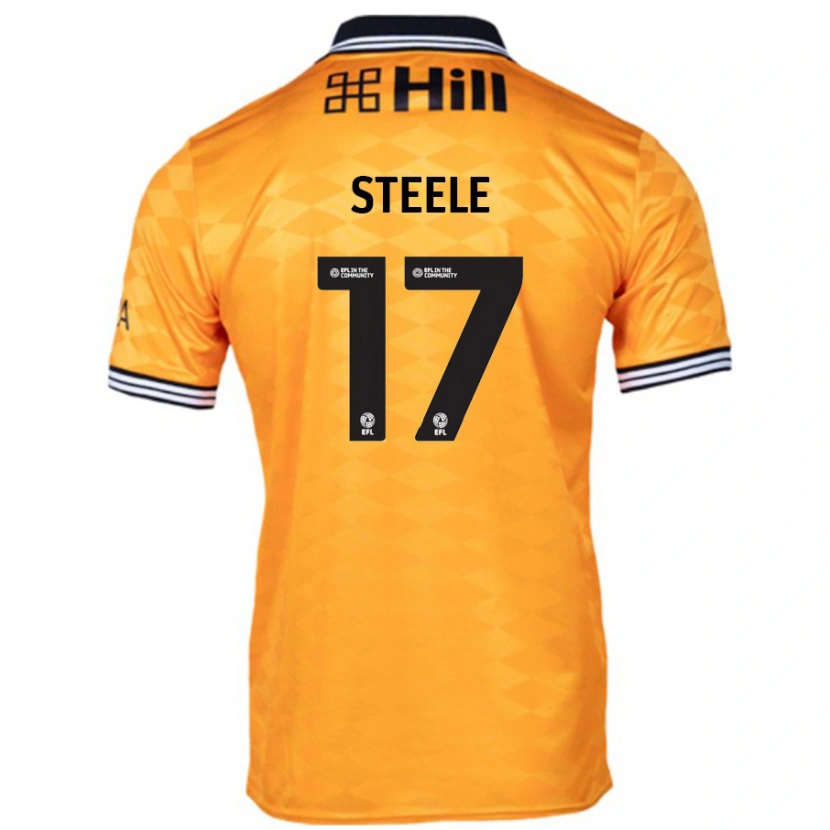 Danxen Męski Fran Steele #17 Pomarańczowy Domowa Koszulka 2024/25 Koszulki Klubowe