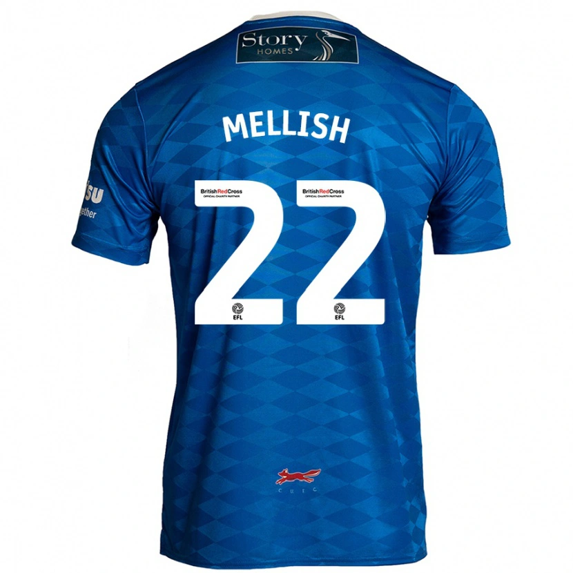 Danxen Męski Jon Mellish #22 Niebieski Domowa Koszulka 2024/25 Koszulki Klubowe