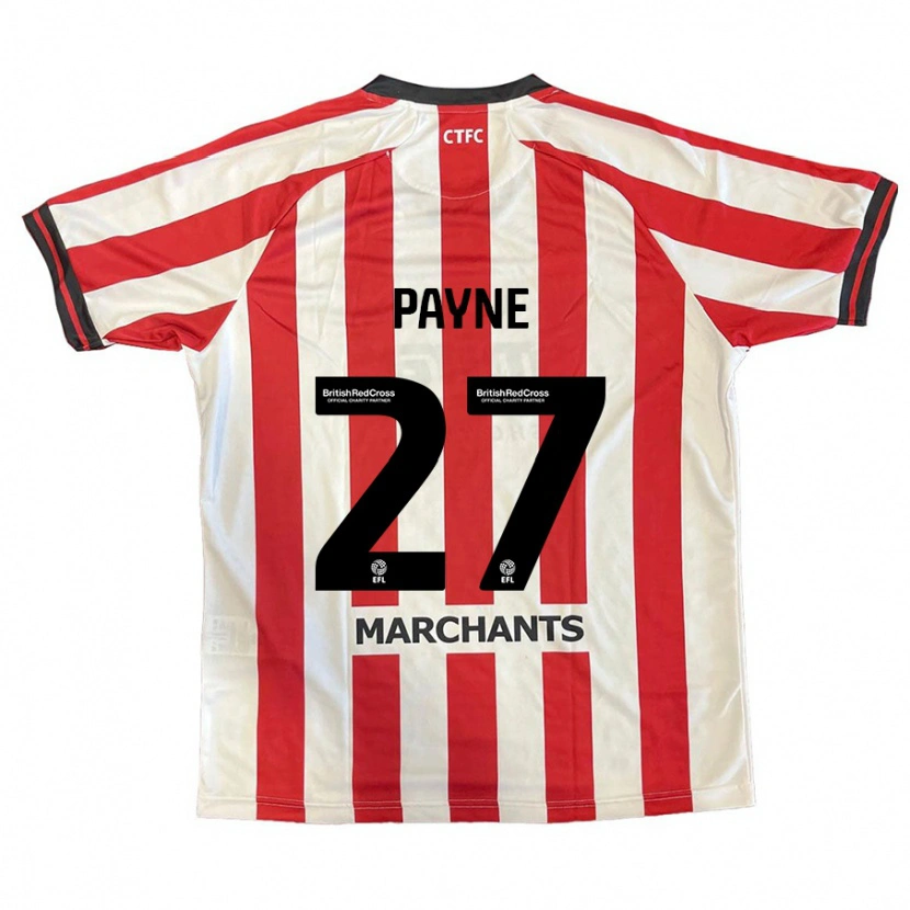 Danxen Męski Lewis Payne #27 Czerwony Biały Domowa Koszulka 2024/25 Koszulki Klubowe