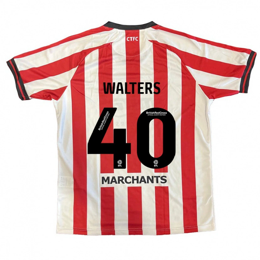 Danxen Męski Cameron Walters #40 Czerwony Biały Domowa Koszulka 2024/25 Koszulki Klubowe