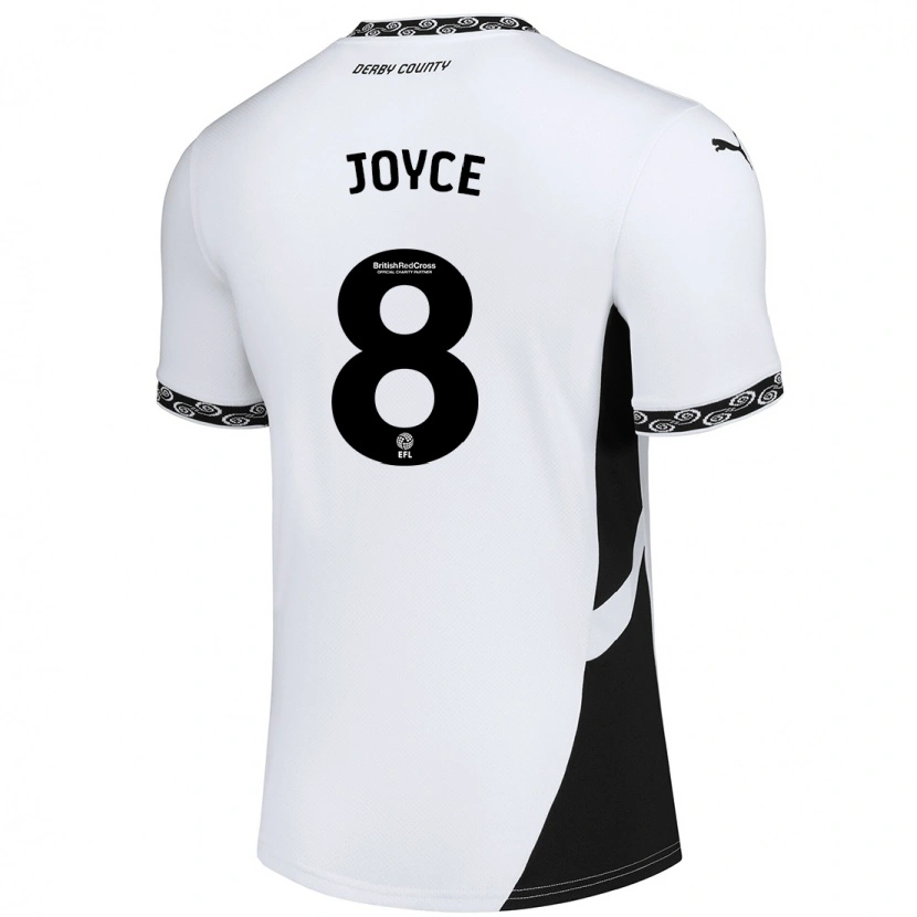 Danxen Męski Emily Joyce #8 Biały Czarny Domowa Koszulka 2024/25 Koszulki Klubowe