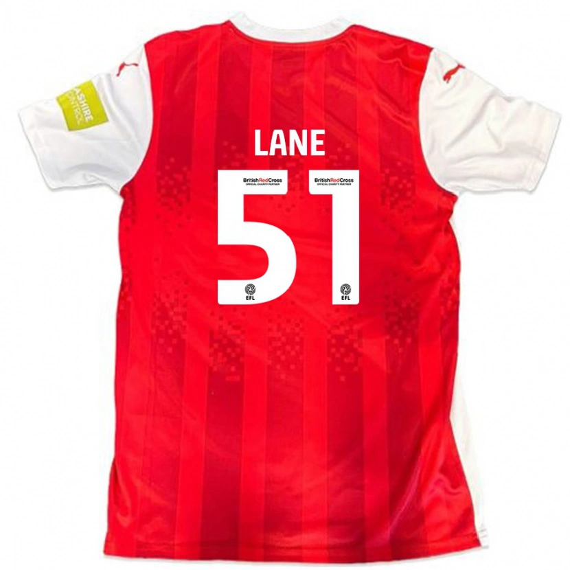 Danxen Męski Mikey Lane #51 Czerwony Biały Domowa Koszulka 2024/25 Koszulki Klubowe