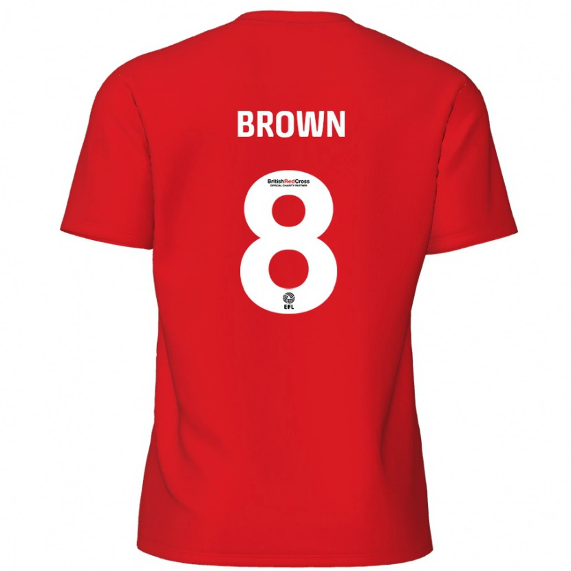 Danxen Męski Jordan Brown #8 Czerwony Domowa Koszulka 2024/25 Koszulki Klubowe