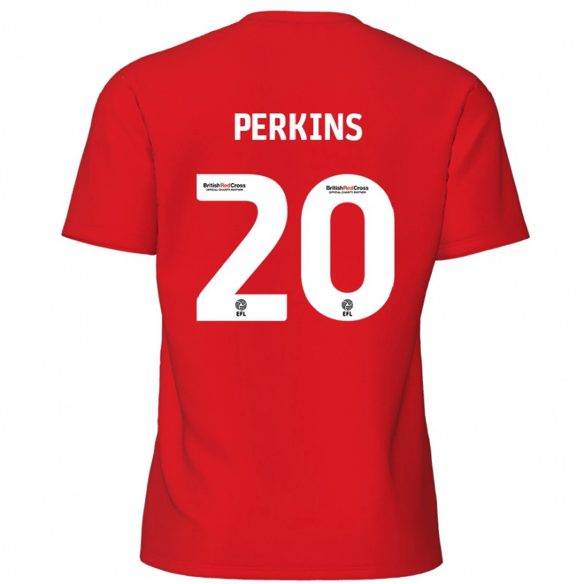 Danxen Męski Sonny Perkins #20 Czerwony Domowa Koszulka 2024/25 Koszulki Klubowe