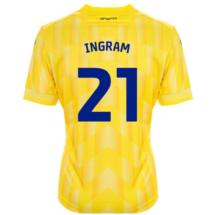 Danxen Męski Matt Ingram #21 Żółty Domowa Koszulka 2024/25 Koszulki Klubowe
