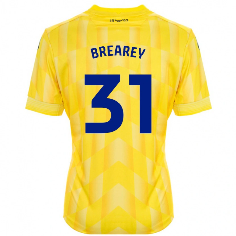 Danxen Męski Eddie Brearey #31 Żółty Domowa Koszulka 2024/25 Koszulki Klubowe