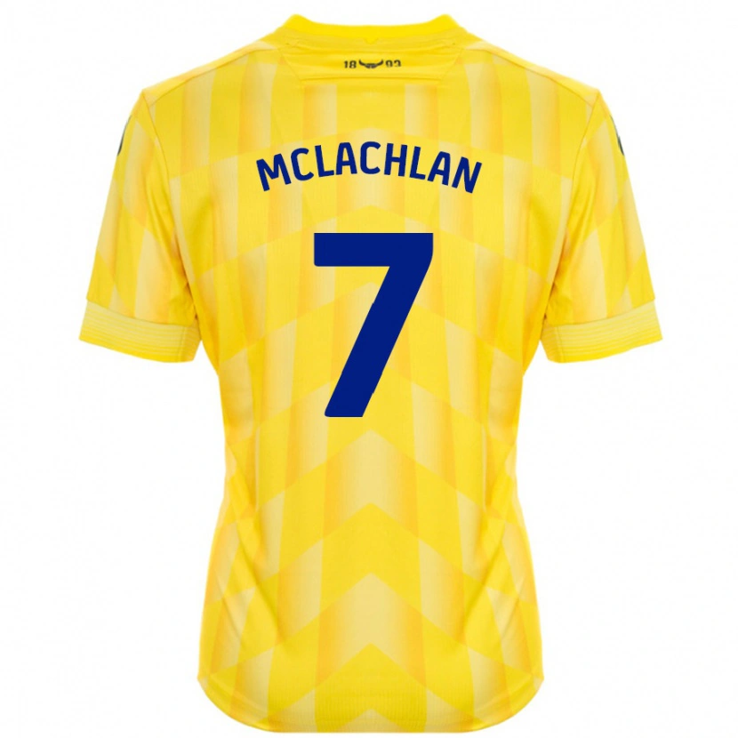 Danxen Męski Daisy Mclachlan #7 Żółty Domowa Koszulka 2024/25 Koszulki Klubowe