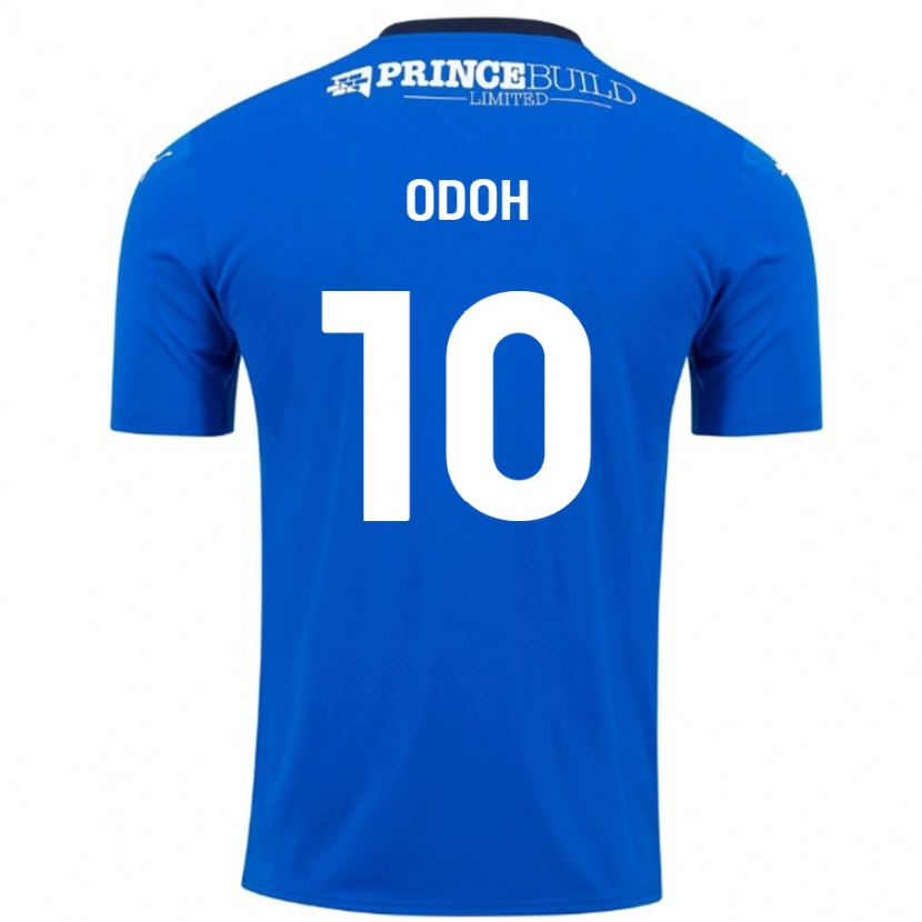 Danxen Męski Abraham Odoh #10 Niebieski Biały Domowa Koszulka 2024/25 Koszulki Klubowe