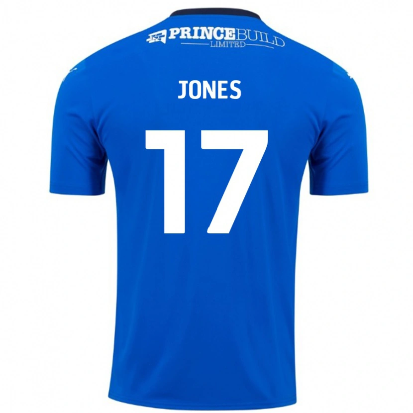 Danxen Męski Ricky-Jade Jones #17 Niebieski Biały Domowa Koszulka 2024/25 Koszulki Klubowe
