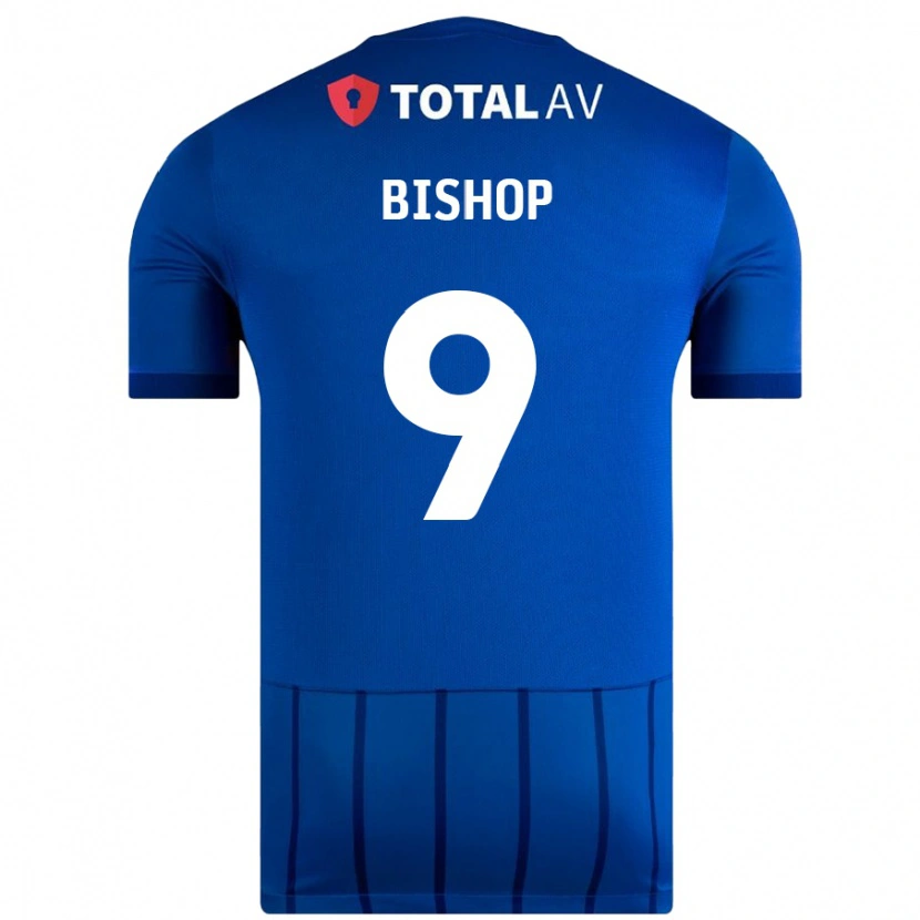 Danxen Męski Colby Bishop #9 Niebieski Domowa Koszulka 2024/25 Koszulki Klubowe
