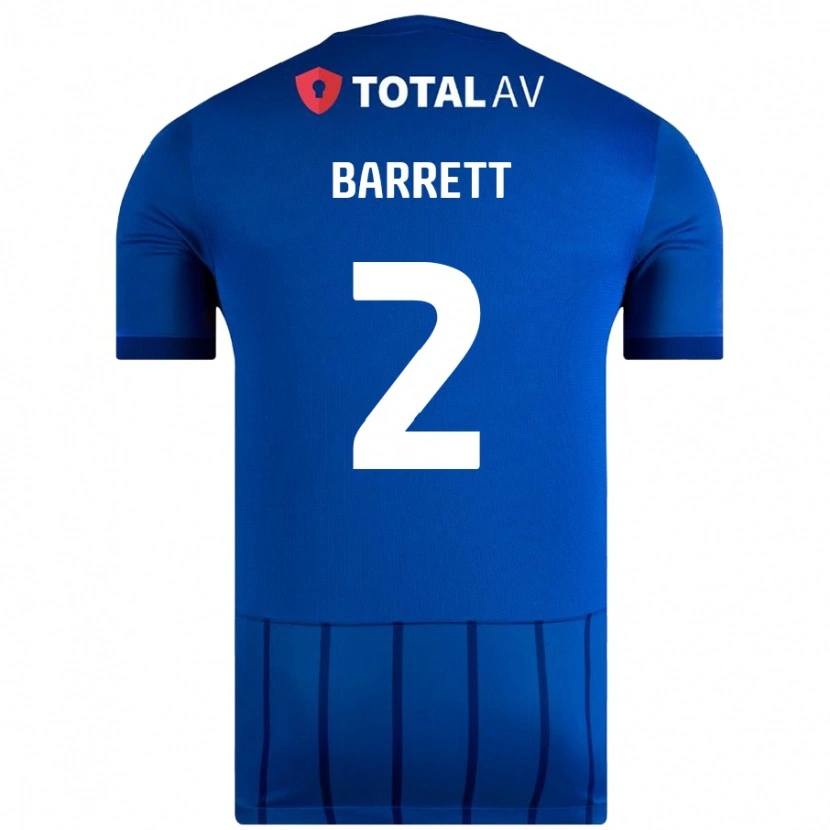 Danxen Męski Nicole Barrett #2 Niebieski Domowa Koszulka 2024/25 Koszulki Klubowe