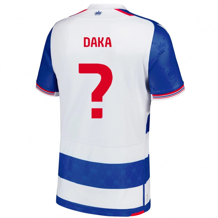 Danxen Męski Lucas Daka #0 Niebieski Biały Domowa Koszulka 2024/25 Koszulki Klubowe