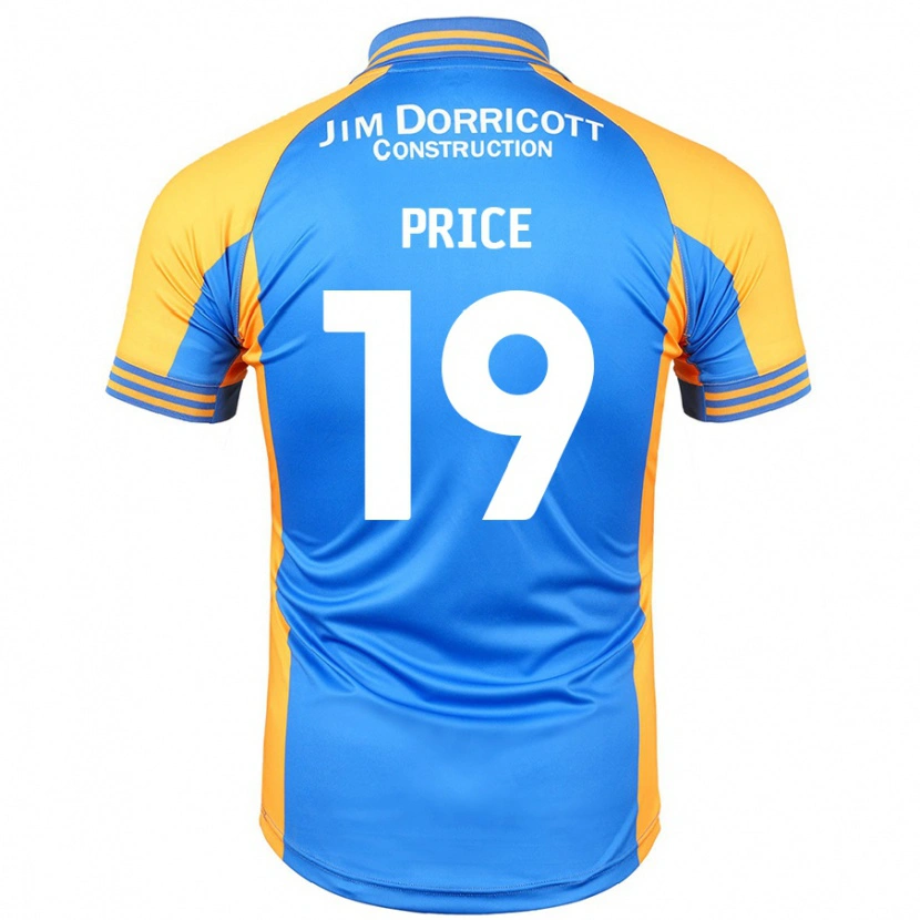 Danxen Męski Jack Price #19 Niebieski Bursztynowy Domowa Koszulka 2024/25 Koszulki Klubowe
