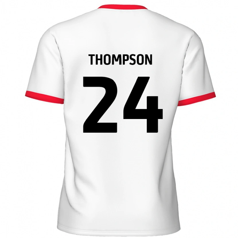 Danxen Męski Ben Thompson #24 Biały Czerwony Domowa Koszulka 2024/25 Koszulki Klubowe