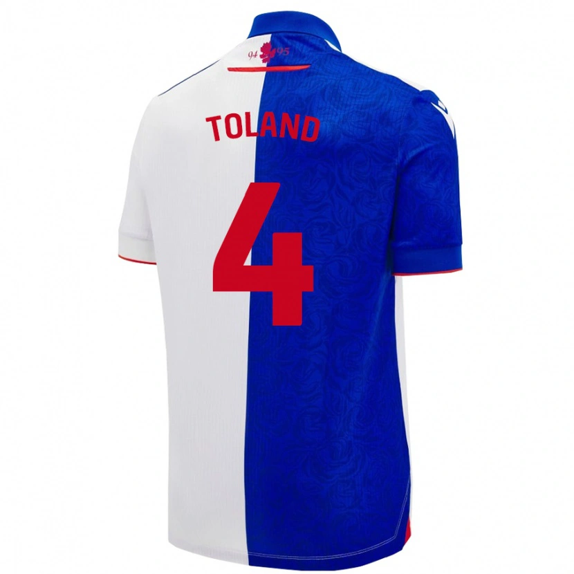 Danxen Męski Tyler Toland #4 Niebieski Biały Domowa Koszulka 2024/25 Koszulki Klubowe