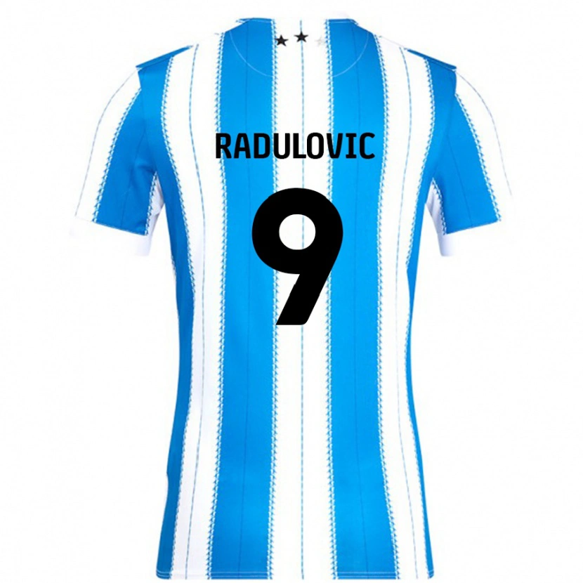 Danxen Męski Bojan Radulovic #9 Niebieski Biały Domowa Koszulka 2024/25 Koszulki Klubowe